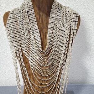 Chic Silver Multi-Layer Necklace